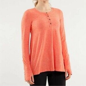 Heathered Orange Ride On Henley